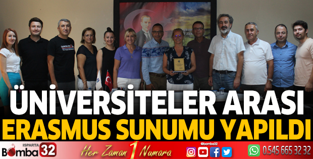 Üniversiteler arası Erasmus sunumu yapıldı