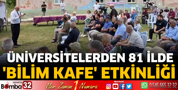 Üniversitelerden 81 ilde 'Bilim Kafe' etkinliği