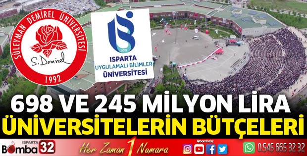 Üniversitelerin bütçeleri