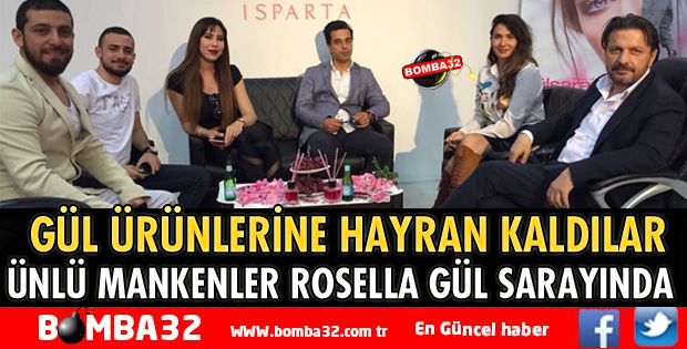 ÜNLÜ MANKENLER ROSELLA GÜL SARAYINDA