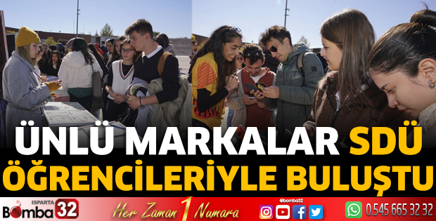 Ünlü markalar SDÜ öğrencileriyle buluştu