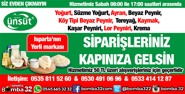 ÜNSÜT SÜT ÜRÜNLERİNİZİ AYAĞINIZA GETİRİYOR