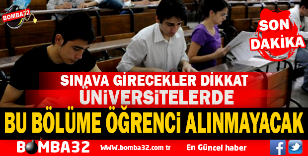ÜNİVERSİTE SINAVINA GİRECEKLER DİKKAT