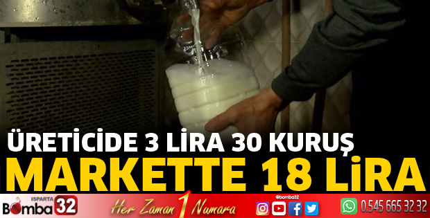 ÜRETİCİDE 3 LİRA MARKETTE 18 LİRA