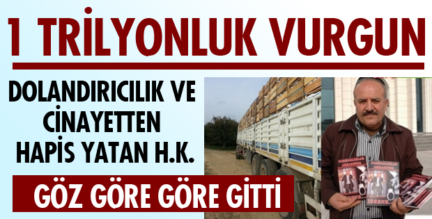 ÜRETİCİYİ DOLANDIRDI 