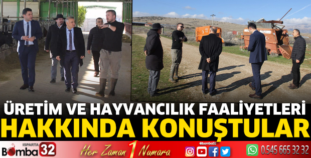 Üretim ve hayvancılık faaliyetleri hakkında konuştular