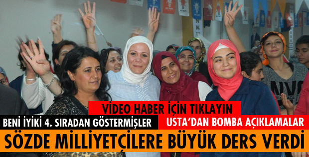 USTA MİLLİYETÇİLİK DERSİ VERDİ