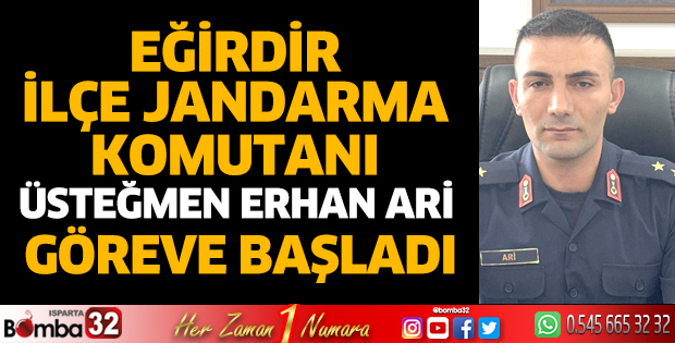 Üsteğmen Erhan Ari göreve başladı