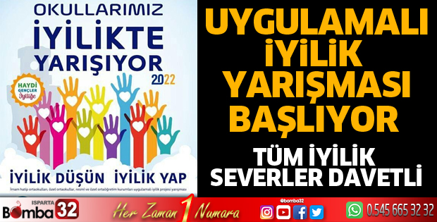 Uygulamalı İyilik Yarışması başlıyor
