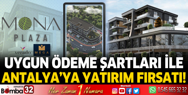 Uygun ödeme şartları ile Antalya’ya yatırım fırsatı!