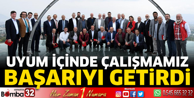 Uyum içinde çalışmamız başarıyı getirdi