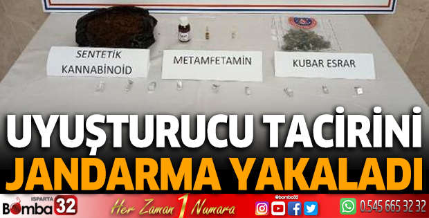 Uyuşturucu tacirini jandarma yakaladı