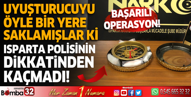 Uyuşturucu zulası narkotik polisinin dikkatinden kaçmadı