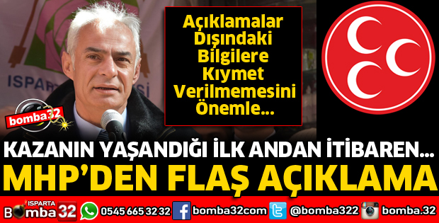 ÜZÜCÜ KAZAYLA İLGİLİ PARTİDEN AÇIKLAMA