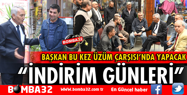 ÜZÜM ÇARŞISINDA İNDİRİM GÜNLERİ DÜZENLENECEK