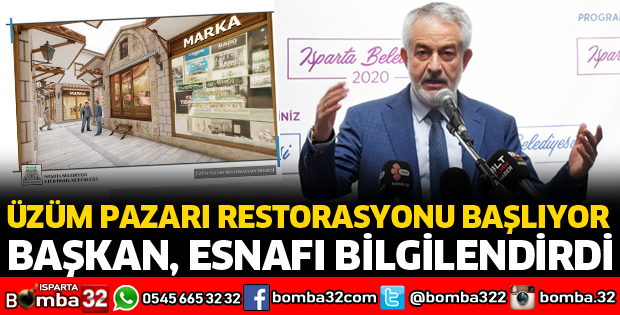 ÜZÜM PAZARI ESNAFINI BİLGİLENDİRDİ