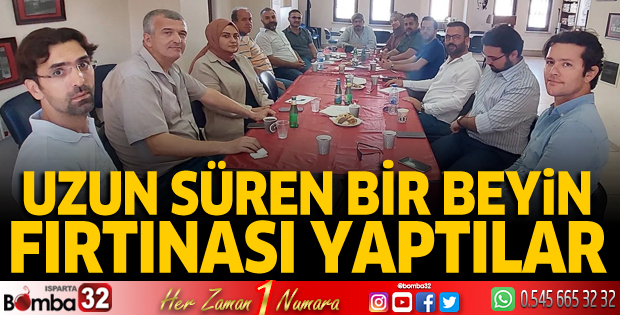 Uzun süren bir beyin fırtınası yaptılar