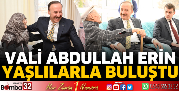 Vali Abdullah Erin yaşlılarla buluştu