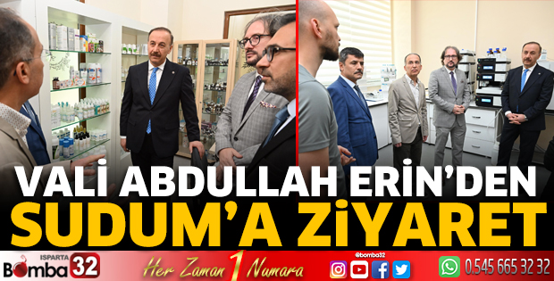 Vali Abdullah Erin’den SUDUM’a ziyaret