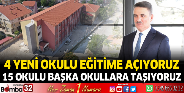 Vali Baruş: 4 yeni okulu eğitime açıyoruz
