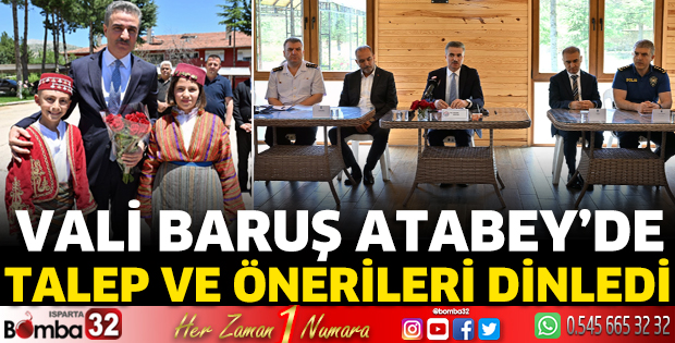 Vali Baruş Atabey'de