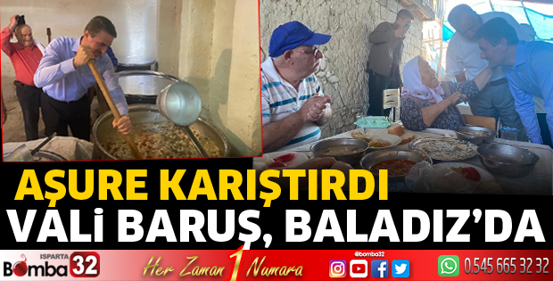 Vali Baruş Baladız'da 