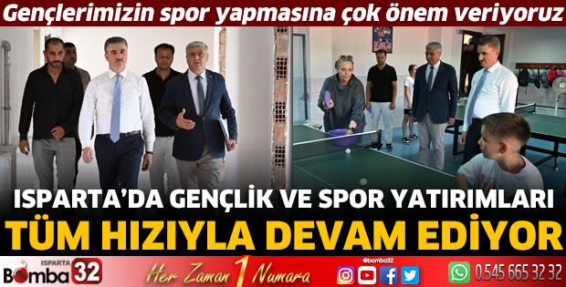 Vali Baruş Gençlik ve Spor yatırımlarını inceledi
