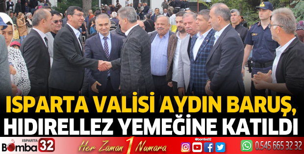 Vali Baruş Hıdırellez yemeğine katıldı