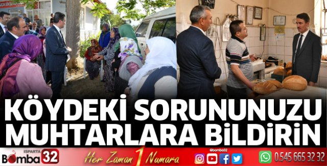Vali Baruş köyleri ziyaret ediyor