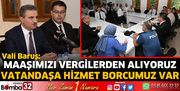 Vali Baruş Muhtarlar Derneğini ziyaret etti