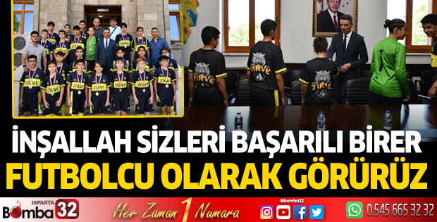 Vali Baruş şampiyon takımı ağırladı
