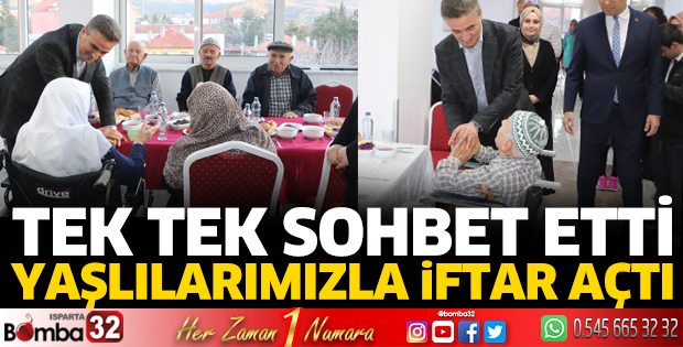 Vali Baruş yaşlılarımızla iftar açtı