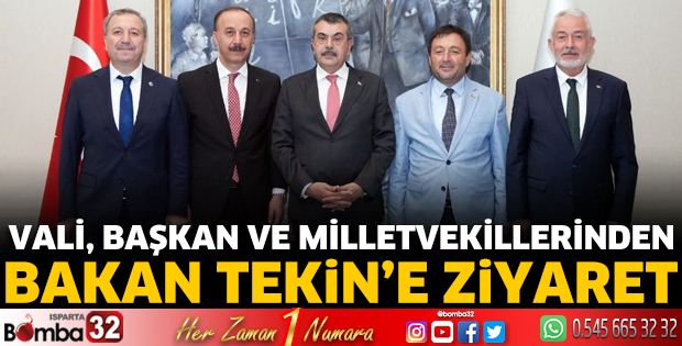 Vali, Başkan ve Milletvekillerinden Bakan Tekin’e Ziyaret