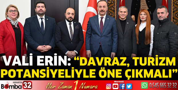 Vali Erin: “Davraz, turizm potansiyeliyle öne çıkmalı”