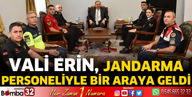 Vali Erin, jandarma personeliyle bir araya geldi
