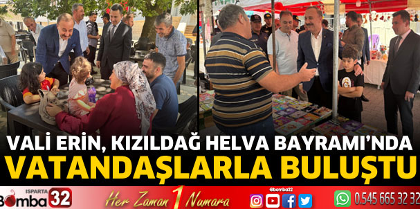 Vali Erin, Kızıldağ Helva Bayramı’nda Vatandaşlarla Buluştu