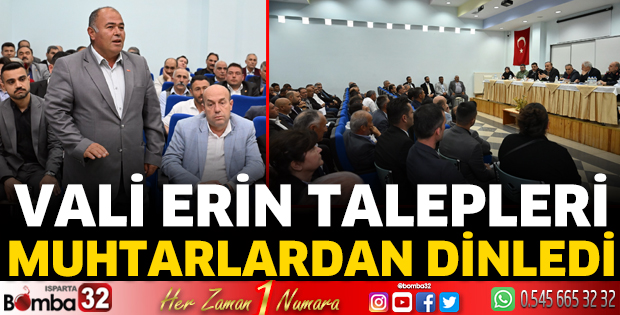 Vali Erin köylerin taleplerini dinledi