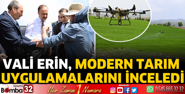 Vali Erin, Modern Tarım Uygulamalarını inceledi