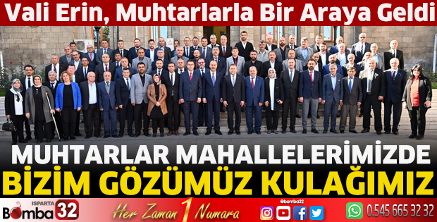 Vali Erin, muhtarlarla buluştu