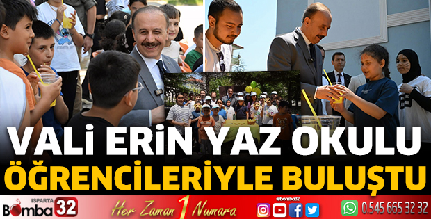 Vali Erin öğrencilerle buluştu