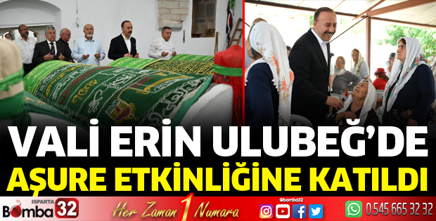 Vali Erin Ulubeğ'de aşure etkinliğine katıldı 