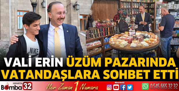 Vali Erin vatandaşlarla sohbet etti