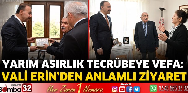 Vali Erin’den Duayen Gazeteci Hasan Özbek’e Anlamlı Ziyaret