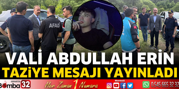 Vali Erin'den başsağlığı mesajı