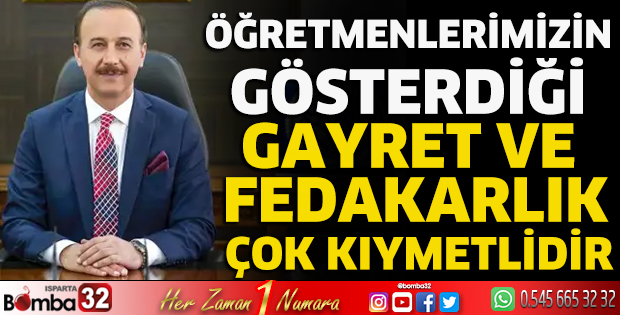 Vali Erin'in Öğretmenler Günü mesajı