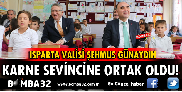 VALİ GÜNAYDIN KARNE SEVİNCİNE ORTAK OLDU