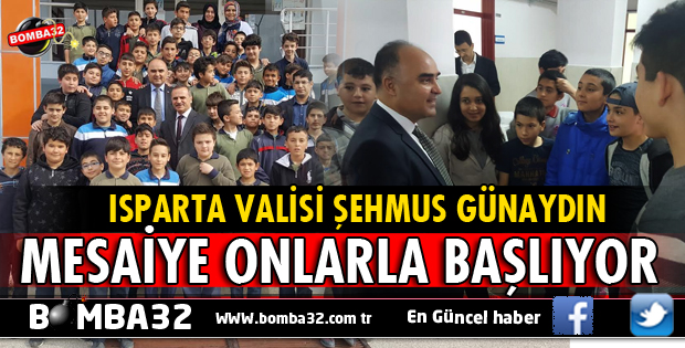 VALİ GÜNAYDIN MESAİSİNE OKUL ZİYARETLERİYLE BAŞLIYOR