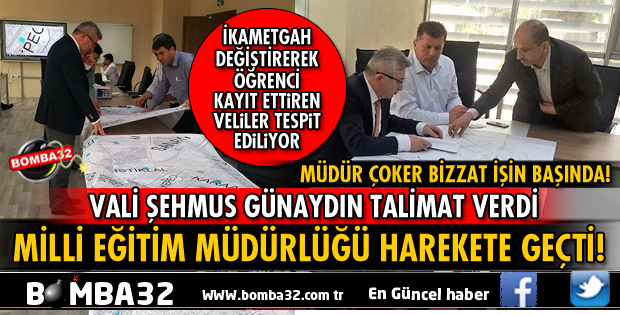 VALİ GÜNAYDIN MİLLİ EĞİTİMİ HAREKETE GEÇİRDİ