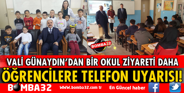 VALİ GÜNAYDIN OKUL ZİYARETLERİNE DEVAM EDİYOR