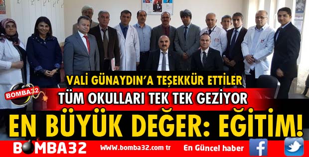 VALİ GÜNAYDIN OKULLARI GEZİYOR